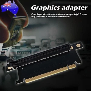 PCIe X16 Riser Right Angle PCI-E GPU Adapter for PCI Express X16 Graphics Card - Afbeelding 1 van 7