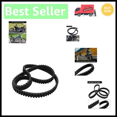 Correa de transmisión trasera duradera 128T para Harley Davidson Sportster 883/1200 (1991-2003) Foto 1 de 4