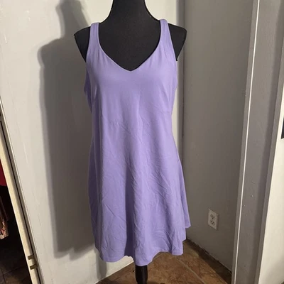 Платье-майка lululemon Align со встроенными шортами сиреневое размер 14 повседневное для йоги - Изображение 1 из 4