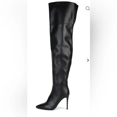 Новый Jeffrey Campbell стойка над колена черный Stiletto загрузки Sz 5,5 $270 - Изображение 1 из 4