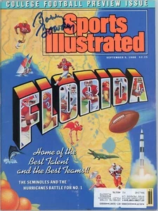 Bobby Bowden Auto FSU 1988 College Football Issue Sport Illustrato SI Proof - Foto 1 di 2