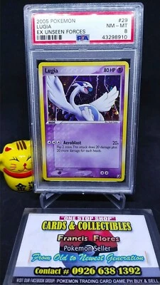 Pokemon GRADED Card - PSA 8: LUGIA #29 - HOLO (EX UNSEEN FORCES) YEAR 2005 - Image 1 of 3