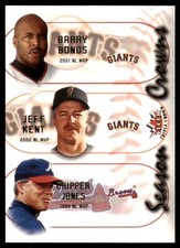 2002 Fleer Triple Crown Season Crowns #6 Barry Bonds/Jeff Kent/Chipper Jones
