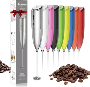 Handmixer Milchaufschäumer - Elektrischer Schneebesen Getränkemixer für Kaffee, Lattes - Bild 1 von 12