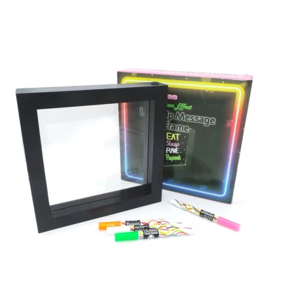 Neon Message Board LED Memo Board Light Up Message Frame Sensory - Image 1 of 3
