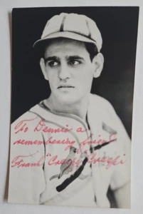 Frank Creepy Crespi signed photo postcard Cardinals World Series champs 1942 - Picture 1 of 4