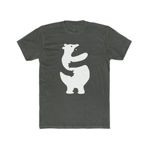 Bear Hug Gay Men's Cotton Crew Tee Otter Cub LGBTQ - Picture 1 of 5