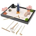 Zen Garden Kit 28 x 20cm(11x8 inch) Large Japanese Zen Sand Rock Garden With 6
