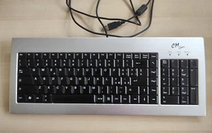TASTATUR COOLER MASTER EAK-USI ALUMINIUM SILBER QWERTY ITA - Bild 1 von 6