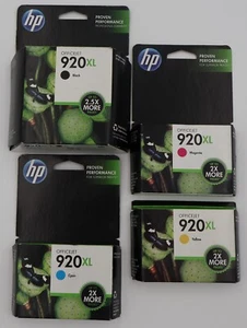 HP 920XL Ink Cartridge Set (Black, Cyan, Magenta, Yellow) – Expired 2013 - Picture 1 of 13