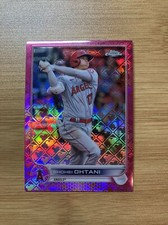 Shohei Ohtani 2022 Topps Chrome Logofractors Pink Refractor /199