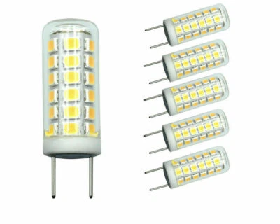 6pcs G8 G8.5 Bi-Pin T4 LED Bulb 39-2835 Light Globes Lamp 120V Ceramics Lights - Image 1 of 4