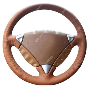 Sewing Steering Wheel Wrap Cover Leather Interior Wrap For Porsche Cayenne 06-10 - Picture 1 of 12