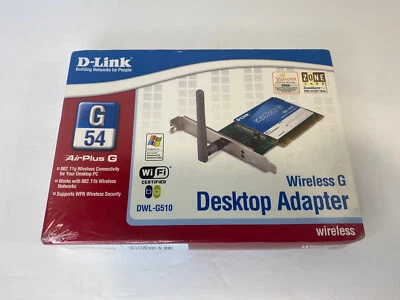 Adaptador de escritorio inalámbrico G. Tarjeta PCI H1 D-LINK AirPlus G DWL-G510 Foto 1 de 2