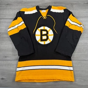 Vintage Boston Bruins Jersey Giesler -Jorgen Clayton Mo 60s 70s Sweater USA - Picture 1 of 8