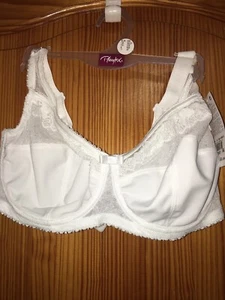 Ladies Bra Playtex Non Wired Bra White Size 36 DD New Tags PO27 - Picture 1 of 9