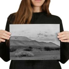 A4 BW - Brandberg Mountain Namibia Africa Poster 29.7X21cm280gsm #37539