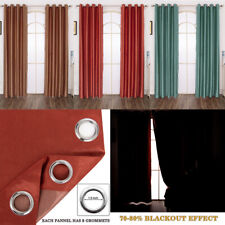 2 Panels, Soft Velvet Blackout Curtain Room Darkening Window Drapes for Bedroom