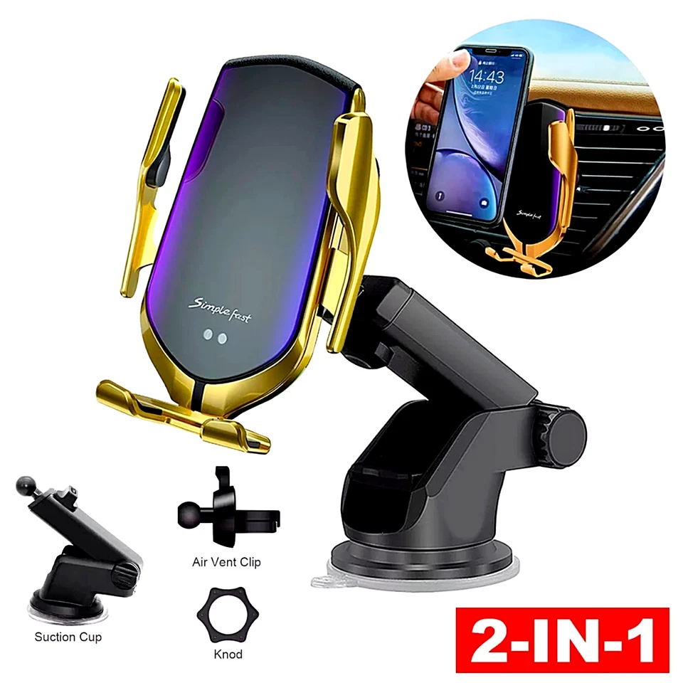 Carregador Rapido Para Auto Carro de Brazo Largo Para iPhone Samsung Telefones EUA - Imagem 1 de 4