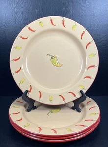 Juego de 4 platos de cena esmaltado de chiles Marble Canyon juegos múltiples - Imagen 1 de 6