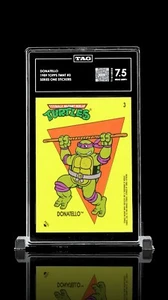 1989 Topps Teenage Mutant Ninja Turtles TMNT Card DONATELLO #3 TAG 7.5 - Picture 1 of 7