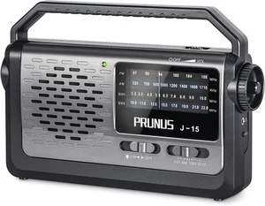 PRUNUS J-15 Radio FM AM SW UKW Weltempfänger AC Batterie 3W Taschenlampe - Bild 1 von 6