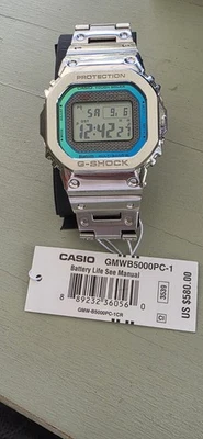 Reloj Casio G-Shock Completo Metal LCD Digital Dial Hombre (GMW-B5000PC-1JF) Foto 1 de 4
