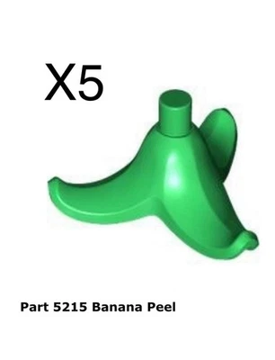 Lego 5 Piezas Cáscara de Plátano Verde/Ciudad/Amigos Mini Figuras Comida Juguete Piezas Foto 1 de 4