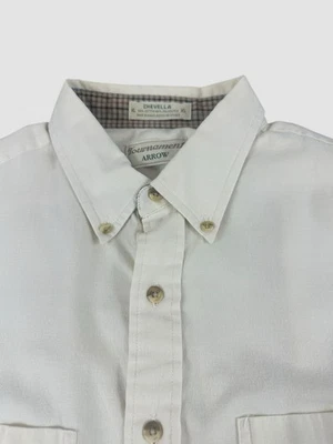 Arrow Tournament Men’s XL Chevella Natural Long Sleeve Button Down Shirt - Image 1 of 4