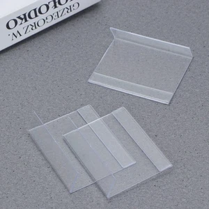Organizador de etiquetas de precio de 12 piezas soporte de plástico etiqueta de precio transparente venta al por menor - Imagen 1 de 11