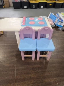 LITTLE TIKES BARBIE DOLL SIZE DOLLHOUSE KITCHEN STOVE ISLAND CABINET OVEN WITH - Picture 1 of 10