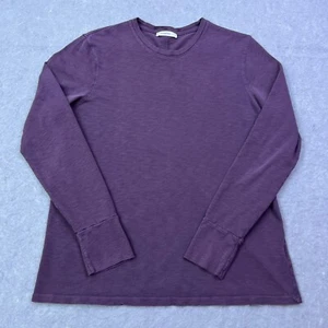 American Giant Top Womens XL Purple Slub Supima Crewneck Long Sleeve T-Shirt - Picture 1 of 10