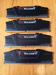 32GB (4x8GB) RAM · G.Skill Ripjaws V · DDR4-3200 PC4-25600 · F4-3200C16D-16GVK - Imagen 1 de 2