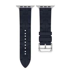 H Style Sport Silicon Band Strap for Apple Watch 9 8 7 6 SE 42/44/45/49 Midnight - Zdjęcie 1 z 1
