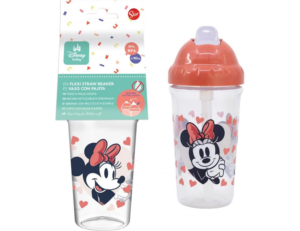 Biberon con Beccuccio Flessibile Minnie Disney Borraccia +10mesi Originale - Image 1 of 1