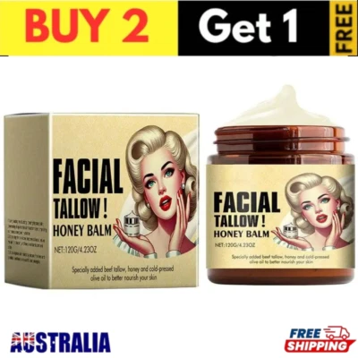 120G Whipped Beef Tallow and Honey Balm Moisturizing Beef Tallow Face Cream Body - image 1 of 4