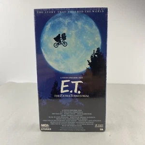 E.T. The Extra-Terrestrial VHS 1988, MCA Factory Sealed Green Flap VHS - Picture 1 of 6