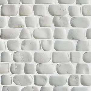 Strip White Natural Stone Mosaic Wall & Floor Tile ($12.71/SqFt) - Picture 1 of 9