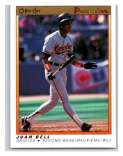(HCW) 1991 O-Pee-Chee Premeir #7 Juan Bell Orioles MLB Mint
