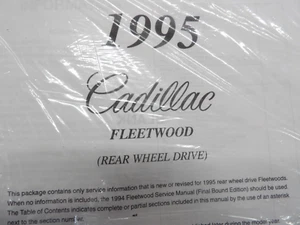 1995 Cadillac Fleetwood-Rear Wheel Drive Service Manual - Picture 1 of 3