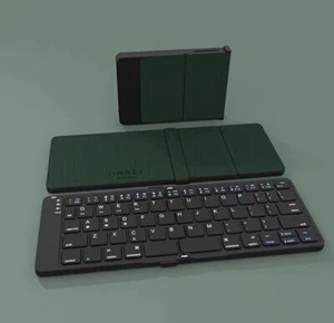 foldable Wireless Bluetooth keyboard Rechargeable ultrathin Portable mini mute - Picture 1 of 11