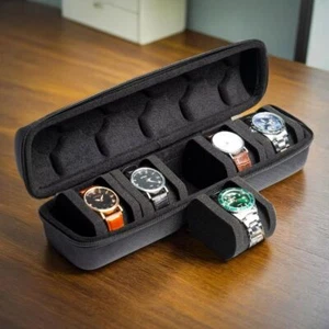 Portable Watch Collection Box Watch Organizer Holder Jewelry Accessories - Picture 1 of 20