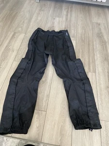 PATAGONIA Black Ski Pant Full Side Zip Waterproof Breathable Women 12 - Picture 1 of 13