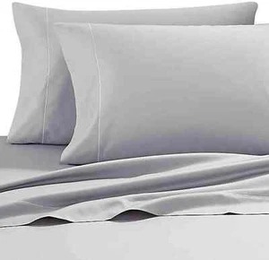 WAMSUTTA 500 Thread-Count Pimacott Sheet Set (Silver, Twin) - Picture 1 of 1
