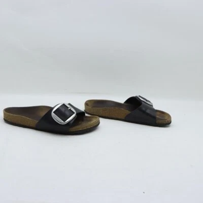 BIRKENSTOCK MADRID D'Occasion Taille EU 36 (Cod.CS2308) En Cuir Noir Femme - Photo 1/4