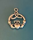 Tibetan Alloy Claddagh  Celtic Trinity  Knot Charms  Antique Silver  2 Styles