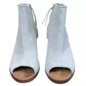 Toms Mallorca Damen-Stiefeletten in meliertem Grau Größe 10 Cowgirl Boho Landhaus Kern - Bild 1 von 20