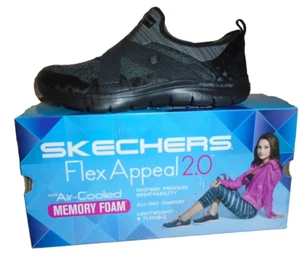 NUOVE SCARPE FITNESS SKECHERS FLEX APPEAL NUOVE IMMAGINI MEMORY FOAM PASSEGGIO DONNA 9,5 - Foto 1 di 10