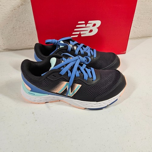 Scarpe New Balance bambino nere con blu YP680BB6 nuove con scatola 2 5 M