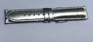 BRACELET MONTRE ZRC 16mm Couleur Gris .. Cuir Agneau Fait Main